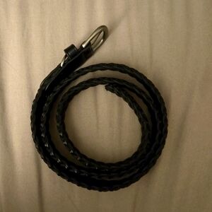 Black woven belt in great shape Length 44 1/2